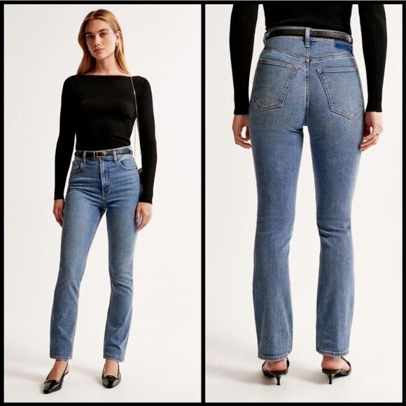 Abercrombie & Fitch Denim - Abercrombie & Fitch The Slim Straight Ultra High Rise Jeans, Size 6 S / 28